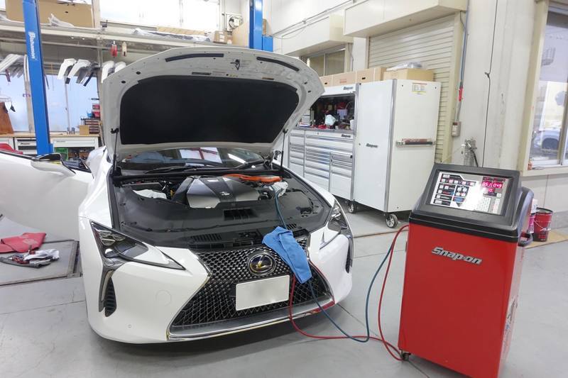 LC500系 TV-NAVIコントローラー 取付完了＆SNAP-ON エアコンシステム施工！: のんびりなまけにっき２